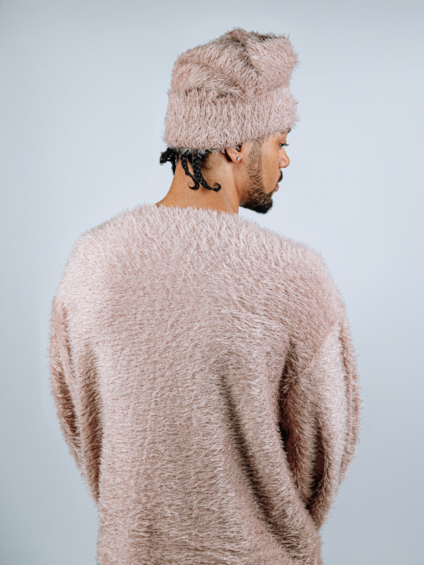 Long mohair Beanie