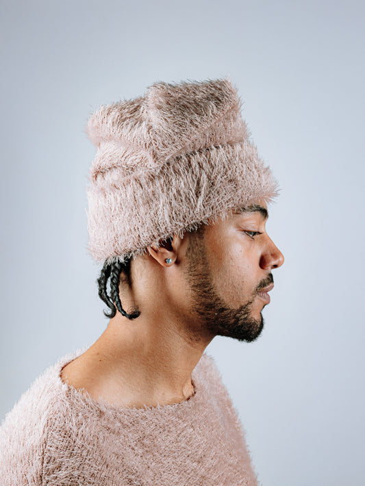 Long mohair Beanie